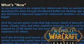 WoW Official Classic/Demo Details - Zones, Classes, Changes, More