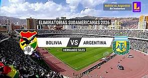 Bolivia Vs Argentina - Eliminatorias Mundial 2026 - Fecha 2 - Partido Completo