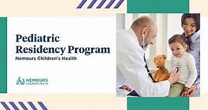 Pediatric Residency Program | Sidney Kimmel Medical College/TJU /Nemours Children’s Health