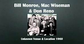 【CGUBA109】Bill Monroe, Mac Wiseman & Don Reno 1966