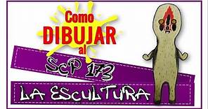 Cómo DIBUJAR y PINTAR al 😱SCP 173😨 (LA ESCULTURA)/How to DRAW SCP 173