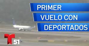 Llega a Venezuela el primer vuelo de migrantes deportados