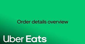 View Order Details on Uber Eats Orders | Uber Eats