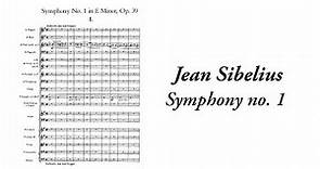 Jean Sibelius - Symphony no. 1 (with score)