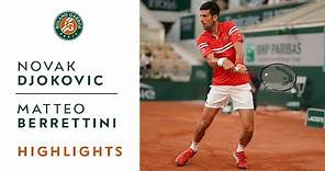 Novak Djokovic vs Matteo Berrettini - Quarterfinals Highlights I Roland-Garros 2021