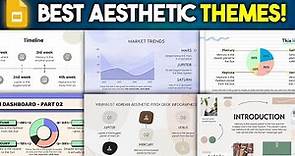 6 Google Slides Aesthetic Themed Templates for Presentations!