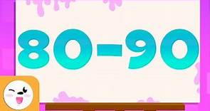 Adivina los números del 80 al 90 - Aprende a escribir y leer los números del 1 al 100