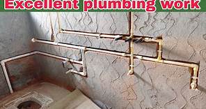 plumbing work for concealed wall mixer with all details