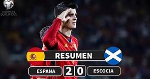 España vs Escocia | Resumen y Goles | Clasificación para la Eurocopa