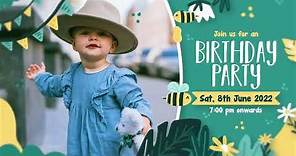 Latest Birthday invitation video | Custom birthday invitation | Birthday party | Code-B07