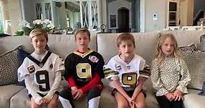 Drew Brees kids announce his retirement