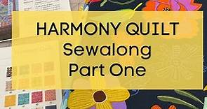 Free Quilt Pattern & Tutorial - Harmony Quilt - Advanced Beginner - How to Fussy Cut Patchwork