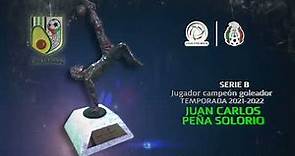 #PremiaciónPremier 2022 | Juan Carlos Peña, Jugador Campeón Goleador T 21-22 | Serie B LIGA PREMIER