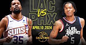 Los Angeles Clippers vs Phoenix Suns Full Game Highlights | April 10, 2024 | FreeDawkins