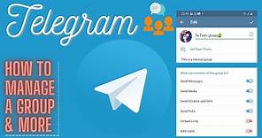 Everything you need to know about Telegram group as an admin - Telegram app tutorial