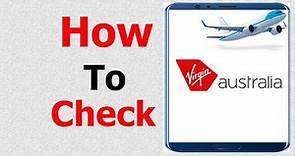 virgin australia online check in || how to check virgin australia ||Virgin Australia Airlines ||