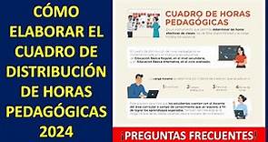 RESUMEN DEL CUADRO DE DISTRIBUCIÓN DE HORAS PEDAGÓGICAS 2024 | RVM N° 148-2023-MINEDU | PREGUNTAS