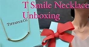 Tiffany T Smile necklace | Yellow Gold, Small size | jewelry unboxing