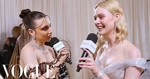 Elle Fanning Pays Homage to Sleeping Beauty at the Met | Met Gala 2024 With Emma Chamberlain
