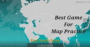 Best Map Practice Game/App For Students - World Map Quiz