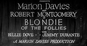Blondie of the Follies 1932 title sequence