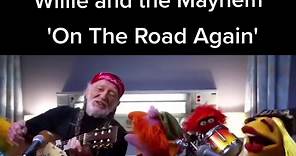 Willie Nelson and the Electric Mayhem singing his classic 'On The Road Again' in 'The Muppets' 2015 series. #muppets #2015 #electricmayhem #ontheroadagain #classic #drteeth #willie #nelson