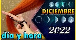 Dias de LUNA para Cortar el Cabello Diciembre 2022