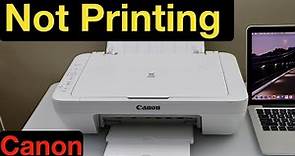 Canon Printer Not Printing !!