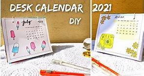 How to make New Year Desk Calendar|DIY Desk Calendar 2021| Handmade Calendar