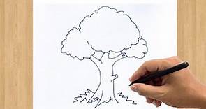 How to Draw a Tree Sketch Easy | The Best Tree Drawing Ever Drawn For Beginners