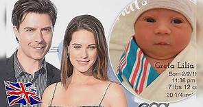 Greta was pictured swaddled Lyndsy Fonseca announces birth of daughter Greta Lilia with Noah Bean