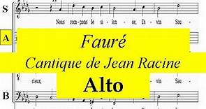 Faure - Cantique de Jean Racine - Op11 - Alto