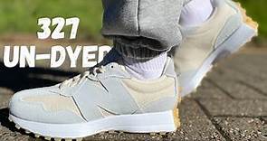 BEST ONE SO FAR!! NEW BALANCE 327 UN-DYED REVIEW & ON FOOT