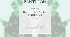 John I, Duke of Bourbon Biography - Duke of Bourbon