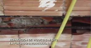 Rehabilitación Estructural - Reparación de viguetas in situ en forjado unidireccional.