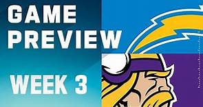 Los Angeles Chargers vs. Minnesota Vikings | 2023 Week 3 Game Preview