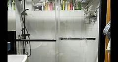 香港浴屏 - 黑鋁框(透明玻璃)雙趟浴屏... - 香港浴屏 - 資深及友善的師傅親自安裝及維修浴室趟門