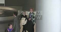 Emma Roberts and Evan Peters at the airport #evanpeters #evanandemma #emmaroberts