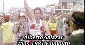 ALBERTO SALAZAR WINNING 1981 FALMOUTH ROAD RACE