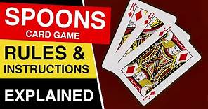 How to Play Spoons Card Game | Spoons Game Rules & Instructions EXPLAINED!