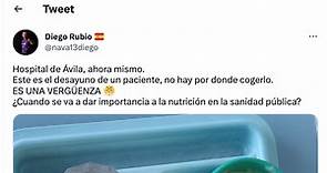 El ciclista Diego Rubio da mucho que hablar al mostrar el desayuno de un hospital público