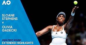 Sloane Stephens v Olivia Gadecki Extended Highlights | Australian Open 2024 First Round