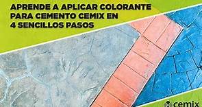 Aprende a aplicar colorante para cemento CEMIX en 4 sencillos pasos