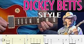 The Dickey Betts Scale - Learn his style - Major Pentatonic Scale guitar lesson - EP404