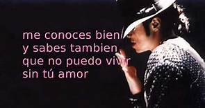 Todo mi amor eres tu - Michael Jackson (with lyrics)