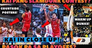 RARE! KAI SOTTO WARM UP POWER DUNKS & COURTSIDE ACTIONS!! CHANCES IN PLAYOFFS!