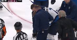Scary Moment When Vladislav Namestnikov Struck By Puck And Leaves Game