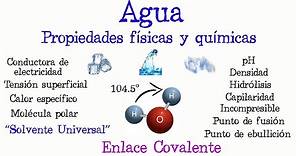 💧El agua: propiedades Físicas y Químicas💥 [Fácil y Rápido] | FÍSICA | QUÍMICA |