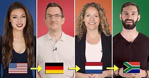 English vs. German vs. Dutch vs. Afrikaans | West Germanic Language Comparison