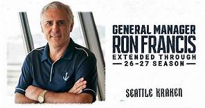 Seattle Kraken General Manager Ron Francis Contract Extension